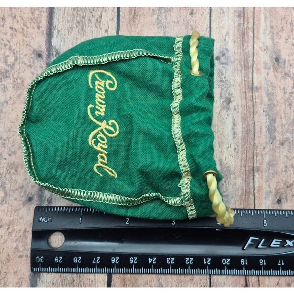 Lot of 6 Crown Royal Drawstring Mini Shooter Bags 4" Purple & Green - Picture 9 of 9